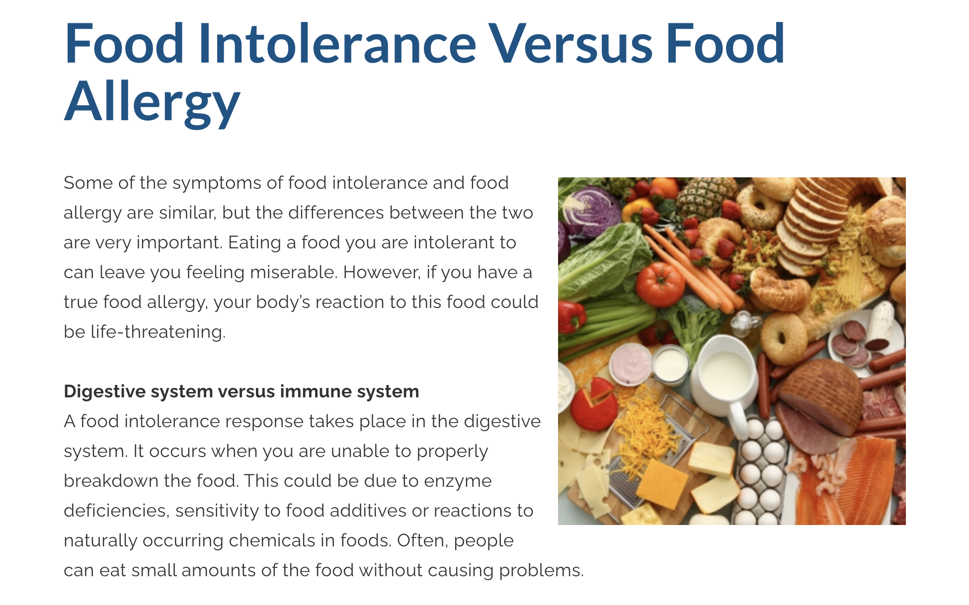 Food Intolerance